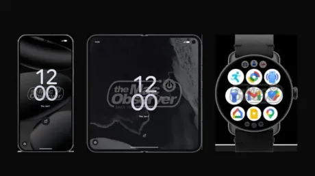 Capturi de ecran cu interfața Google Pixel 11 Pro Fold și Pixel Watch 5
