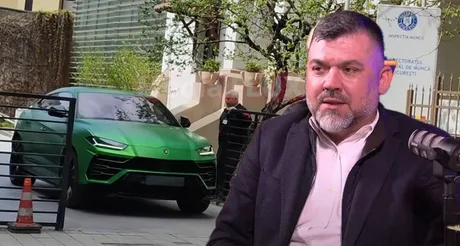 Costel Grojdea surprins la volanul unui Lamborghini de lux în București.