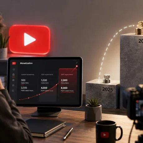 Schimbările YouTube pentru monetizare afectează creatorii de conținut din 2027.
