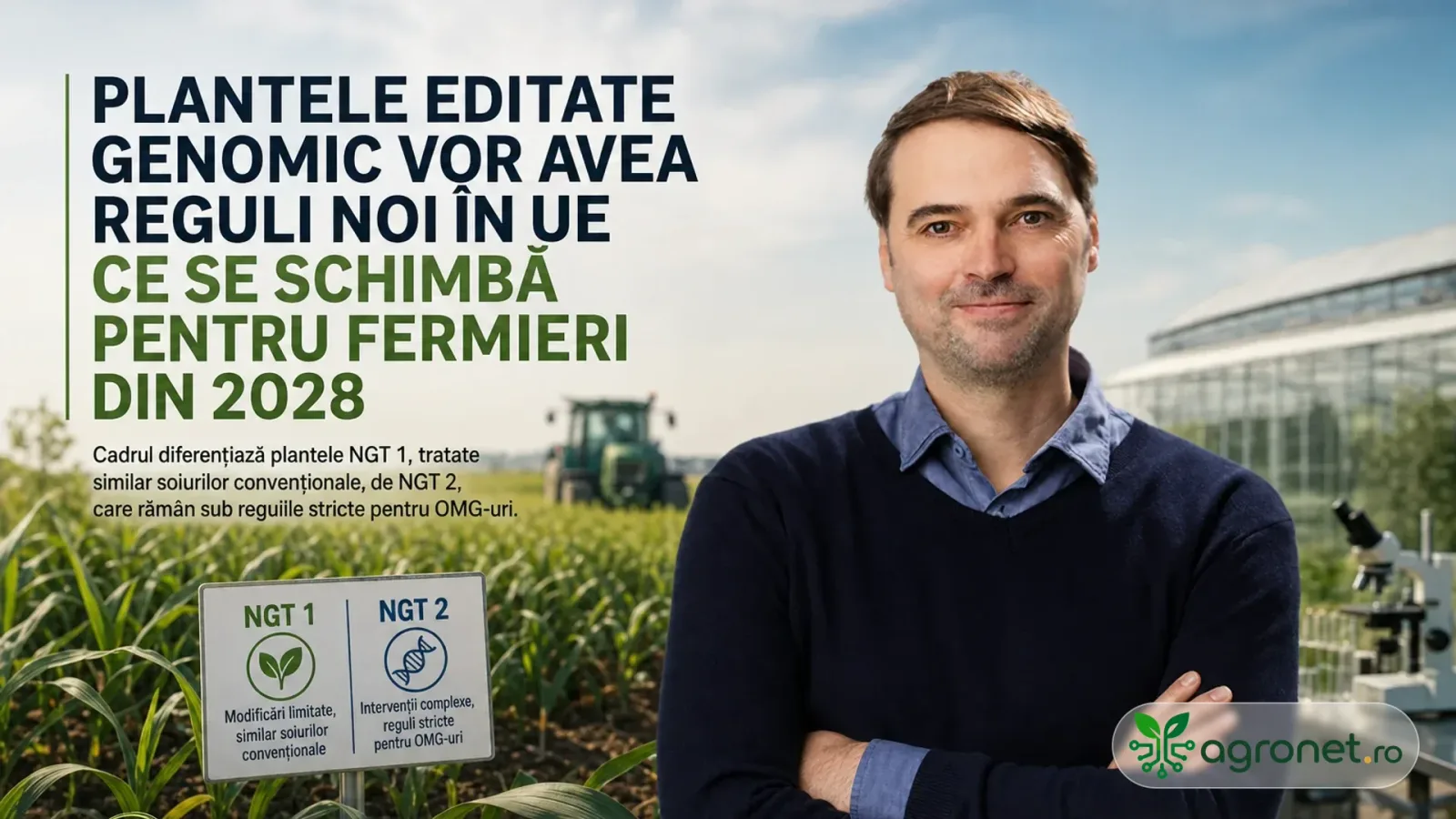 Reguli noi pentru plantele editate genomic în Uniunea Europeană din 2028.