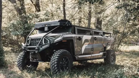 ATV autonom Forterra utilizat în misiuni de luptă în Ucraina.