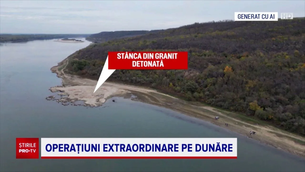 Intervenții pe Dunăre pentru creșterea debitului spre centrala de la Cernavodă.