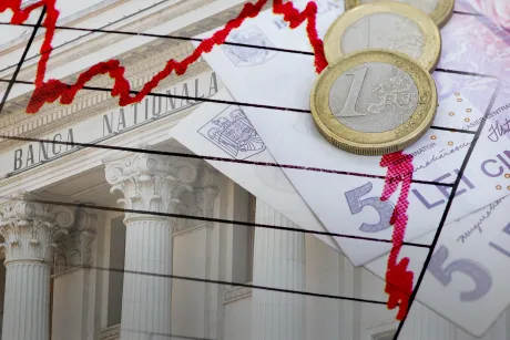 Creșterea euro la BNR reflectă incertitudinea politică și riscurile financiare.