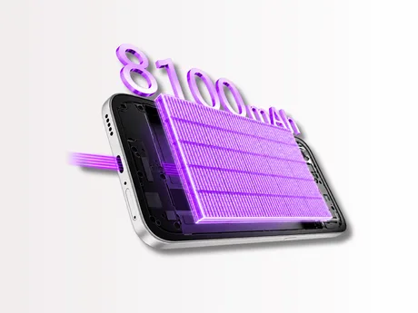 Baterie de 8.100 mAh pentru autonomie extinsă în telefonul Honor 600S 5G.