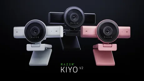 Camere web Razer Kiyo V2 și V2 X în trei culori elegante.