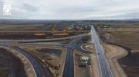 Progresul lucrărilor la nodurile rutiere din Autostrada A7 Bacău–Pașcani.