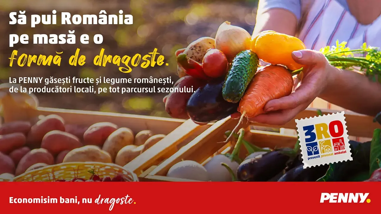 Produse proaspete românești de sezon, disponibile la raftul PENNY.