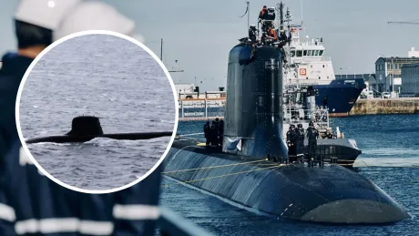 Submarinul SSN De Grasse în port, pregătit pentru misiuni de apărare.
