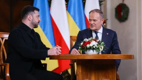 Donald Tusk și Volodimir Zelenski discută despre reconcilierea istorică între Polonia și Ucraina.