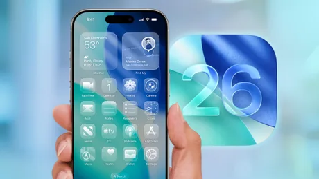 Interfața Liquid Glass rămâne în iOS 27 cu ajustări vizuale.