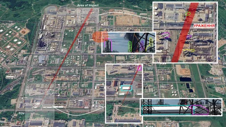 Atac asupra rafinăriei Lukoil din Rusia, provocând incendiu semnificativ.