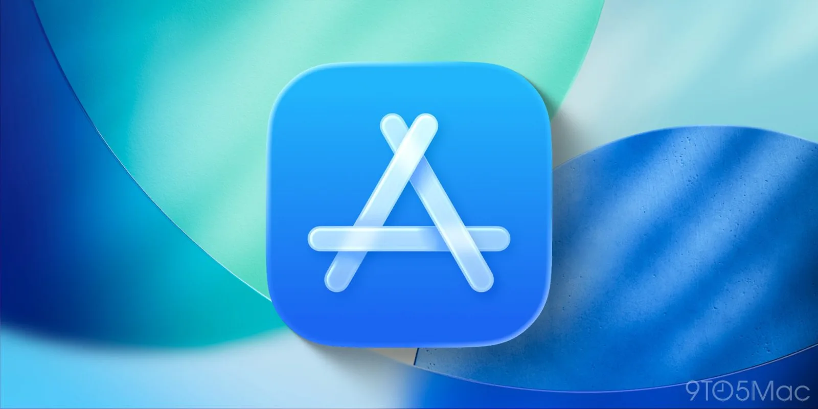 Logo-ul App Store pe un fundal colorat, simbolizând aplicațiile mobile.
