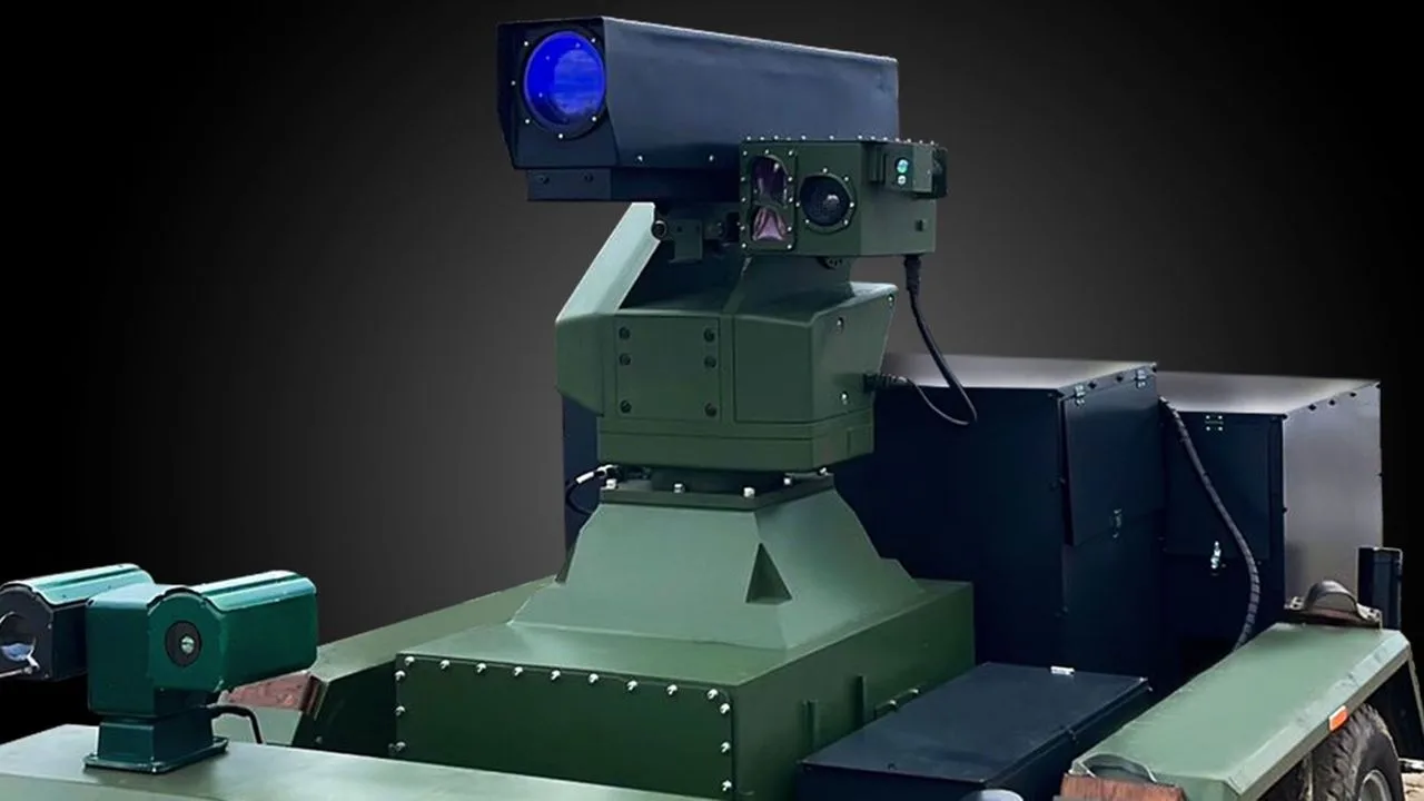 Sistem laser Tryzub pentru doborârea dronelor, cu tehnologie AI avansată.